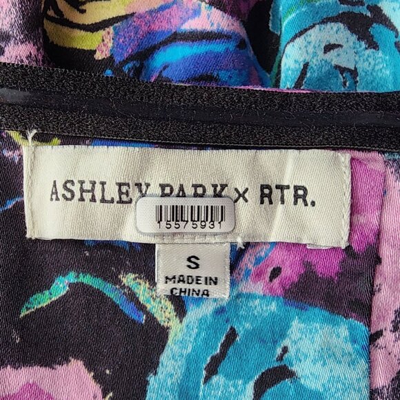 Ashely Park X RTR Womens Small Dress Mini Floral Strapless Multicolor Cocktail - Picture 7 of 10